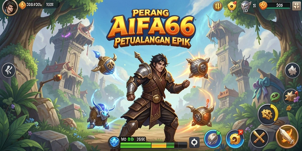 Screenshot AIFA66 menampilkan aksi pertempuran yang mendebarkan dan intens.