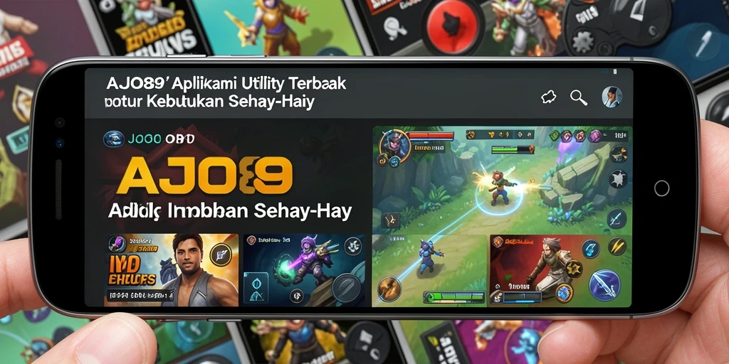 Screenshot utama AJO89 yang menampilkan antarmuka pengguna yang ramah.