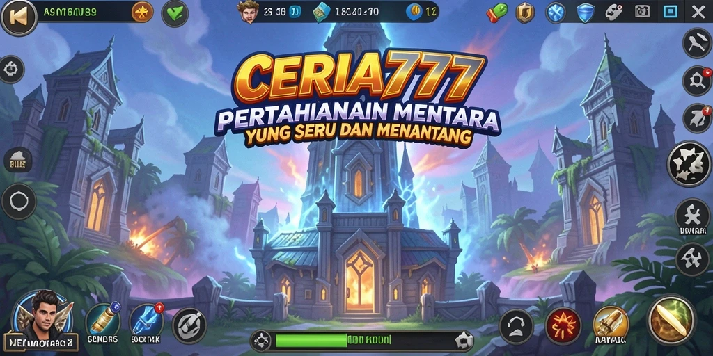 Tampilan gameplay seru dan strategis dalam CERIA777.