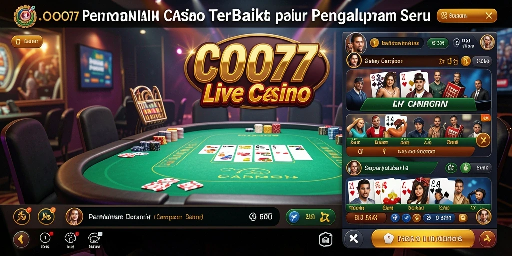 Tampilan gameplay Live Casino yang menarik di COO77.