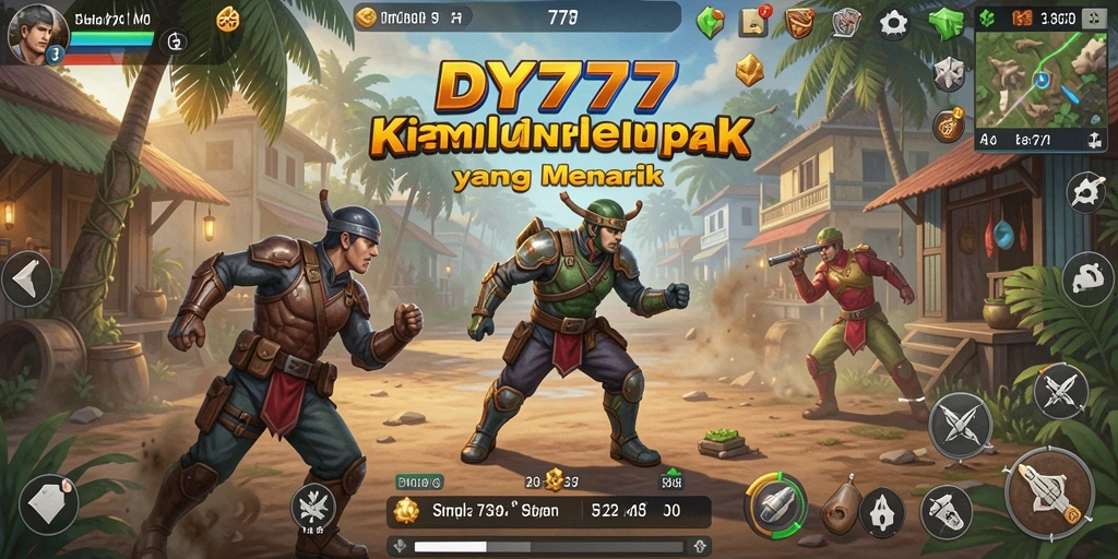 Gambar menunjukkan gameplay menyenangkan dan interaksi karakter dalam DY777.