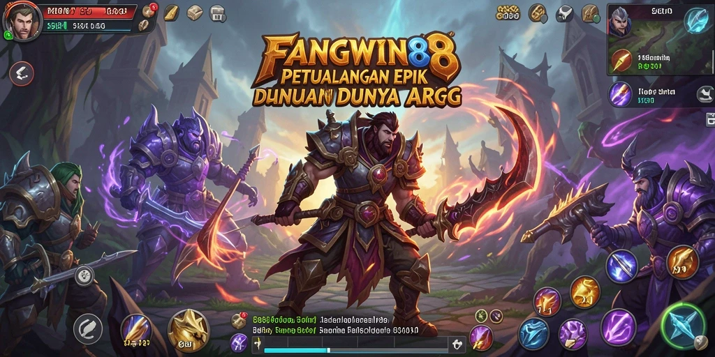 Tampilan gameplay epik di dunia <strong>FANGWIN88</strong> dengan pertarungan yang mendebarkan.