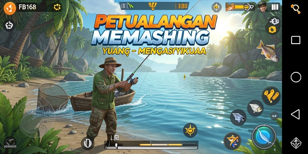 Tampilan luar biasa dari gameplay FB168 dengan suasana memancing yang memukau.