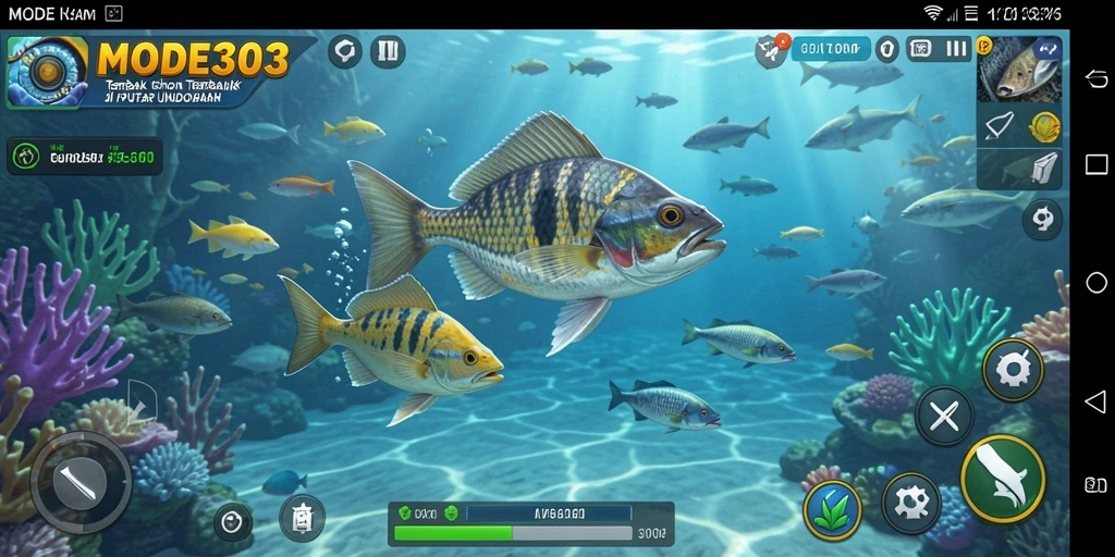 Gameplay seru Tembak Ikan di MODE303 dengan grafis menawan.
