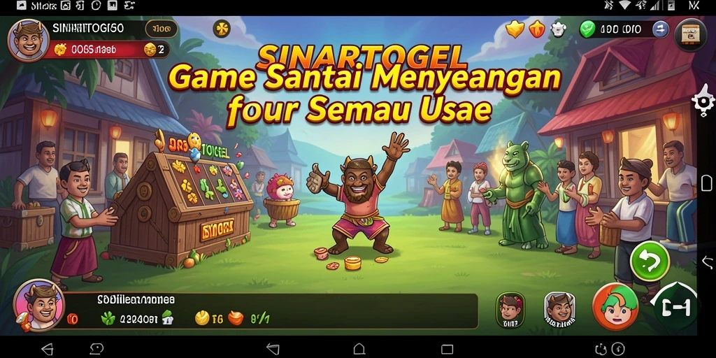 Tangkapan layar SINARTOGEL menampilkan aksi gameplay santai yang berwarna-warni.