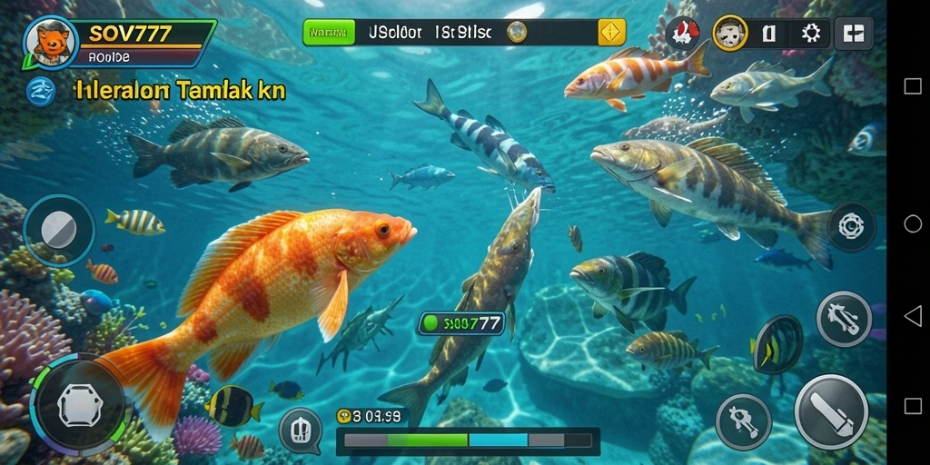 Tampilan grafis SOV777 menampilkan gameplay Tembak Ikan yang menarik dan dinamis.