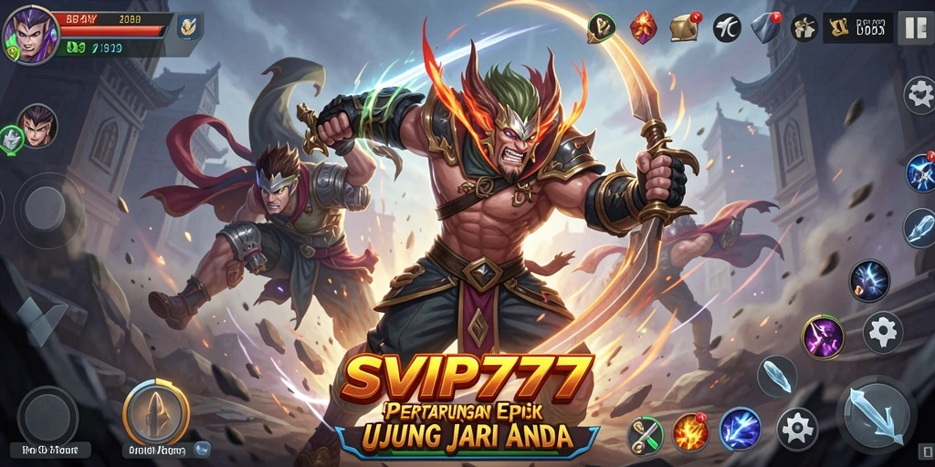 Tangkapan layar gameplay <strong>SVIP777</strong> menunjukkan aksi pertarungan yang mendebarkan.