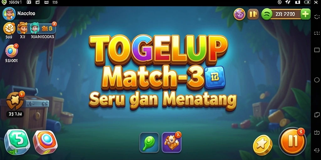 Tampilan gameplay seru TOGELUP dalam kategori Match-3.