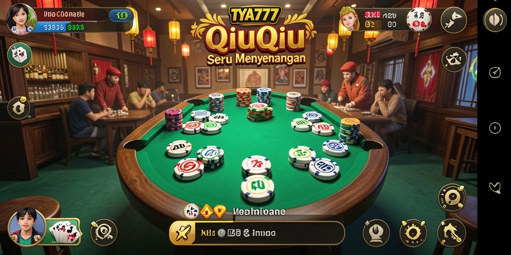 Tampilan menarik saat bermain QiuQiu di TYA777.